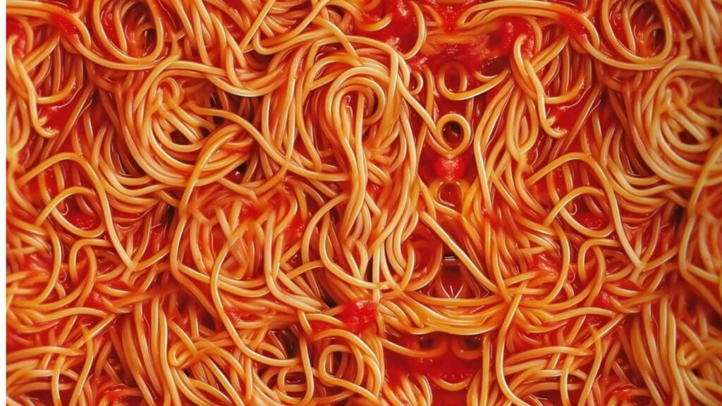 INSTANT NOODLES SUNSET YELLOW IMAGE